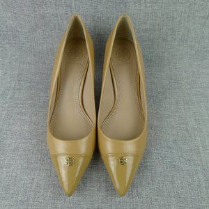 Tory Burch Nude/Tan Leather Stiletto Pumps Size 6